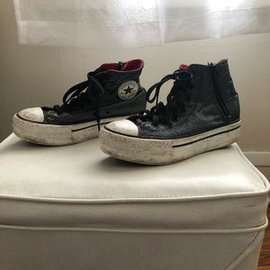 platform high top converse